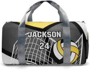 Sport Volleyball Athlete Waterproof Travel Duffel Bag for Men and Women with Shoe Compartment