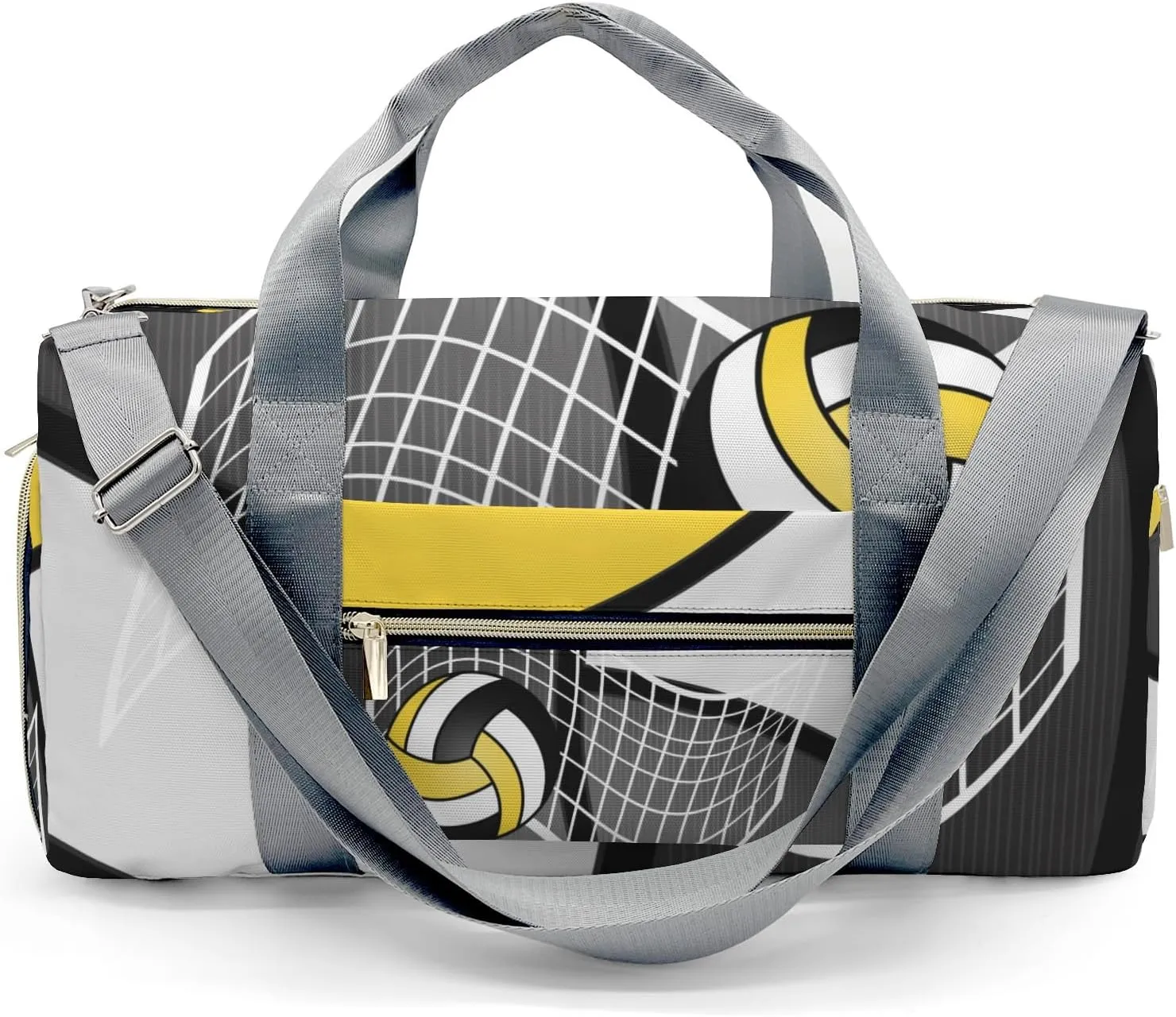 Sport Volleyball Athlete Waterproof Travel Duffel Bag for Men and Women with Shoe Compartment
