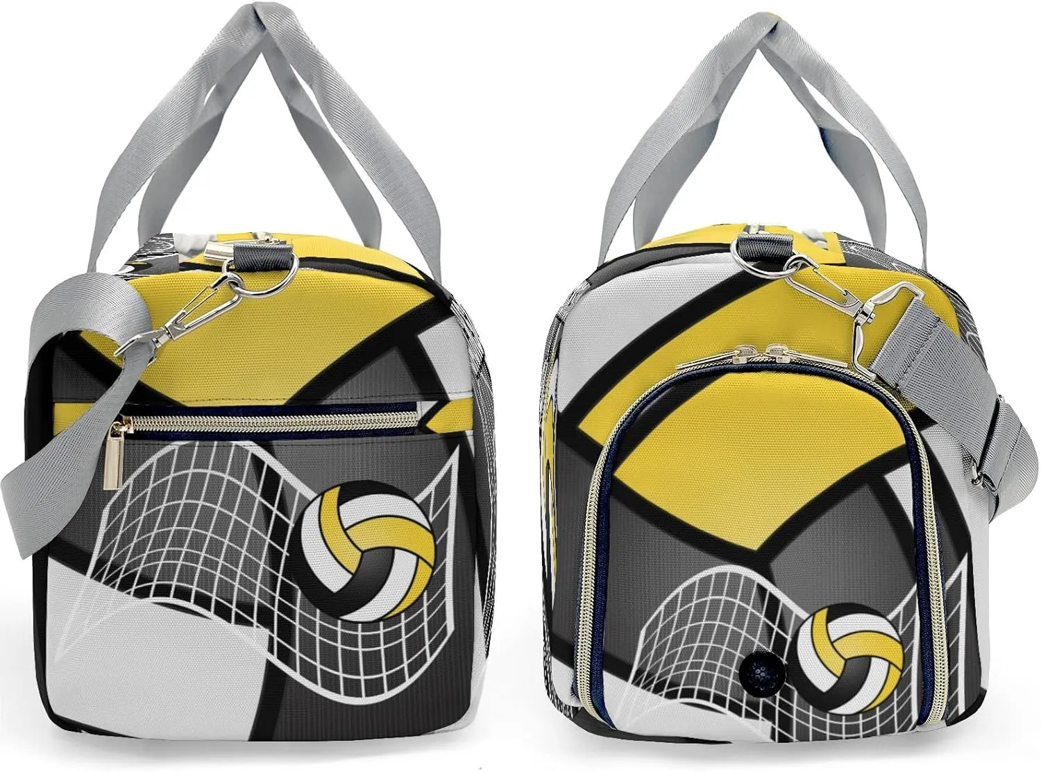 Sport Volleyball Athlete Waterproof Travel Duffel Bag for Men and Women with Shoe Compartment