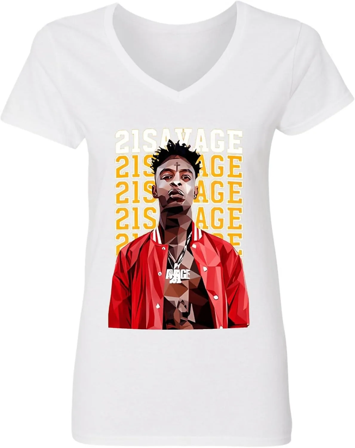 T-Shirts Women's Cotton Slim-Fit Short-Sleeve V-Neck T-Shirt Womens Basic Tees Fashion Tops Casual Comfy Trendy Tees
