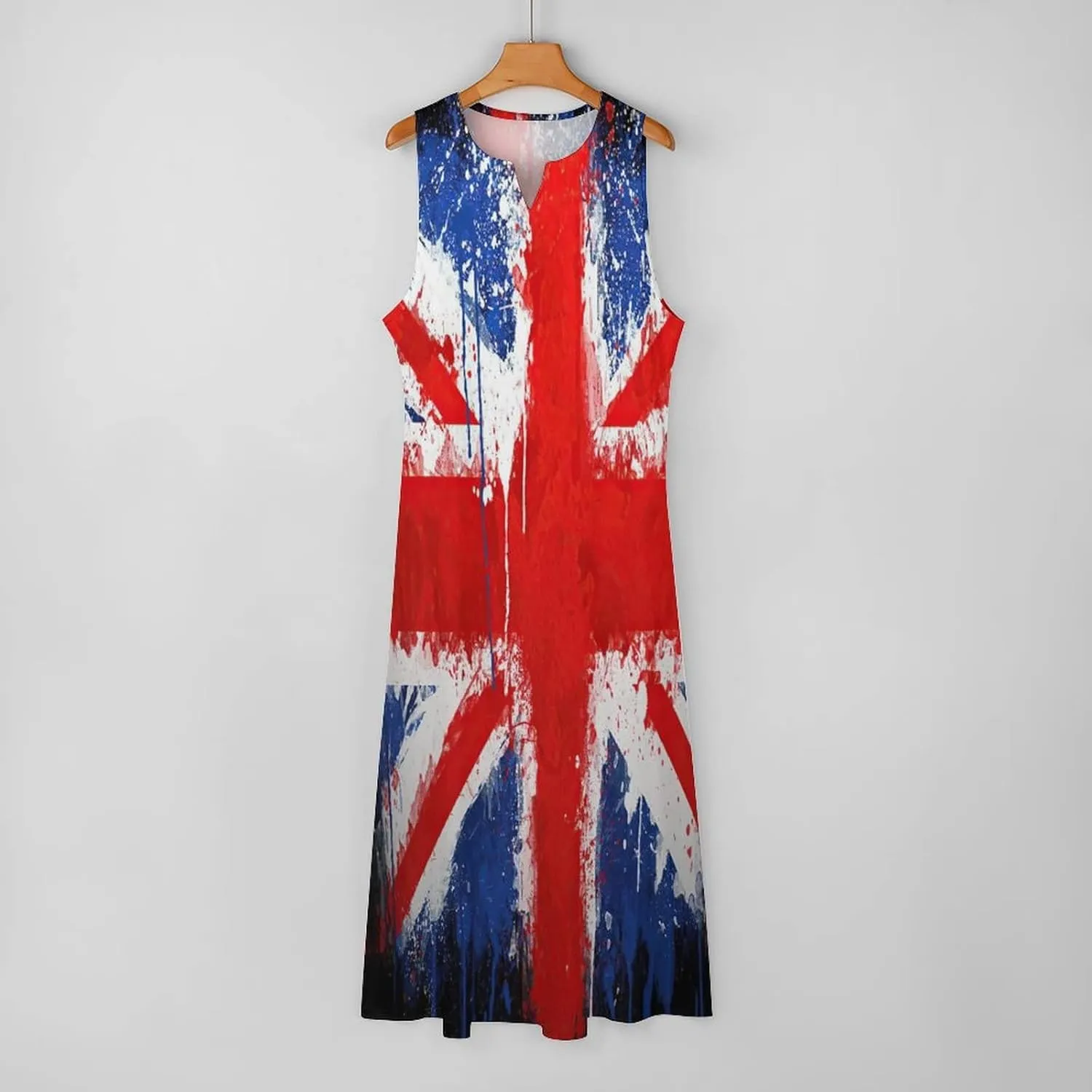 TAIZIYEAH Long Dress Elegant Casual Long Dress British Flag Girls Summer Sunshine Beach Skirts for Womens XL