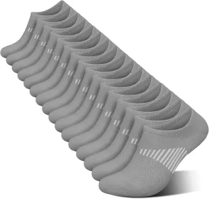 wernies No Show Socks Womens 8 Pairs, Ankle Non Slip Low Short Invisible Thin Liner Socks