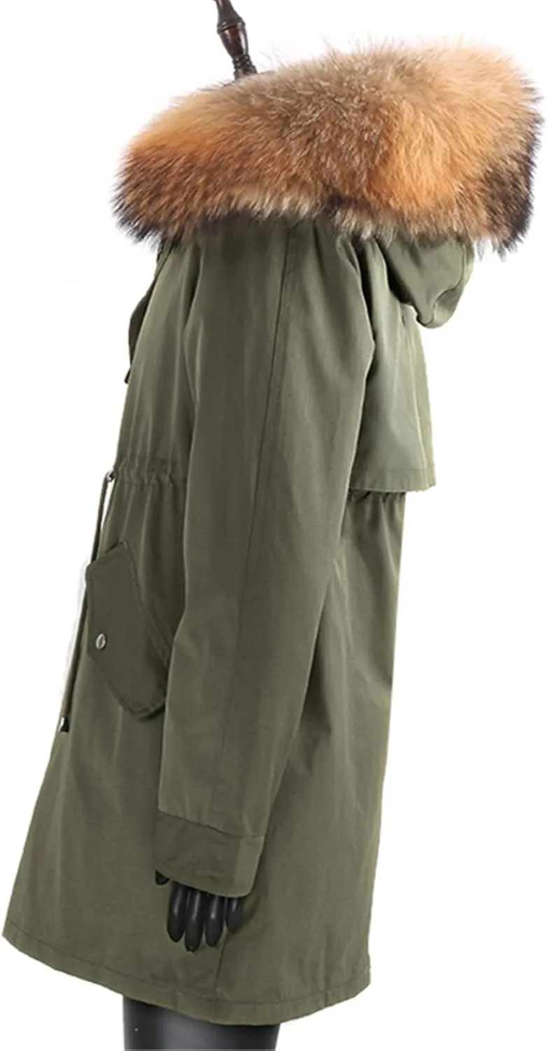 Winter Men's Casual Long Jacket Coat Fur Collar Hooded Jacket Thick Warm Parka Fashion Streetwear