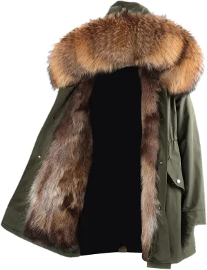 Winter Men's Casual Long Jacket Coat Fur Collar Hooded Jacket Thick Warm Parka Fashion Streetwear