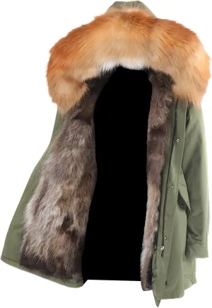 Winter Men's Casual Long Jacket Coat Fur Collar Hooded Jacket Thick Warm Parka Fashion Streetwear