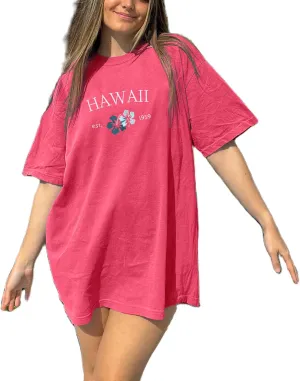 Women Teen Girls Oversized Graphic T Shirts Short Sleeve Aesthetic Baggy Top Y2K Summer Coastal Beach Tees