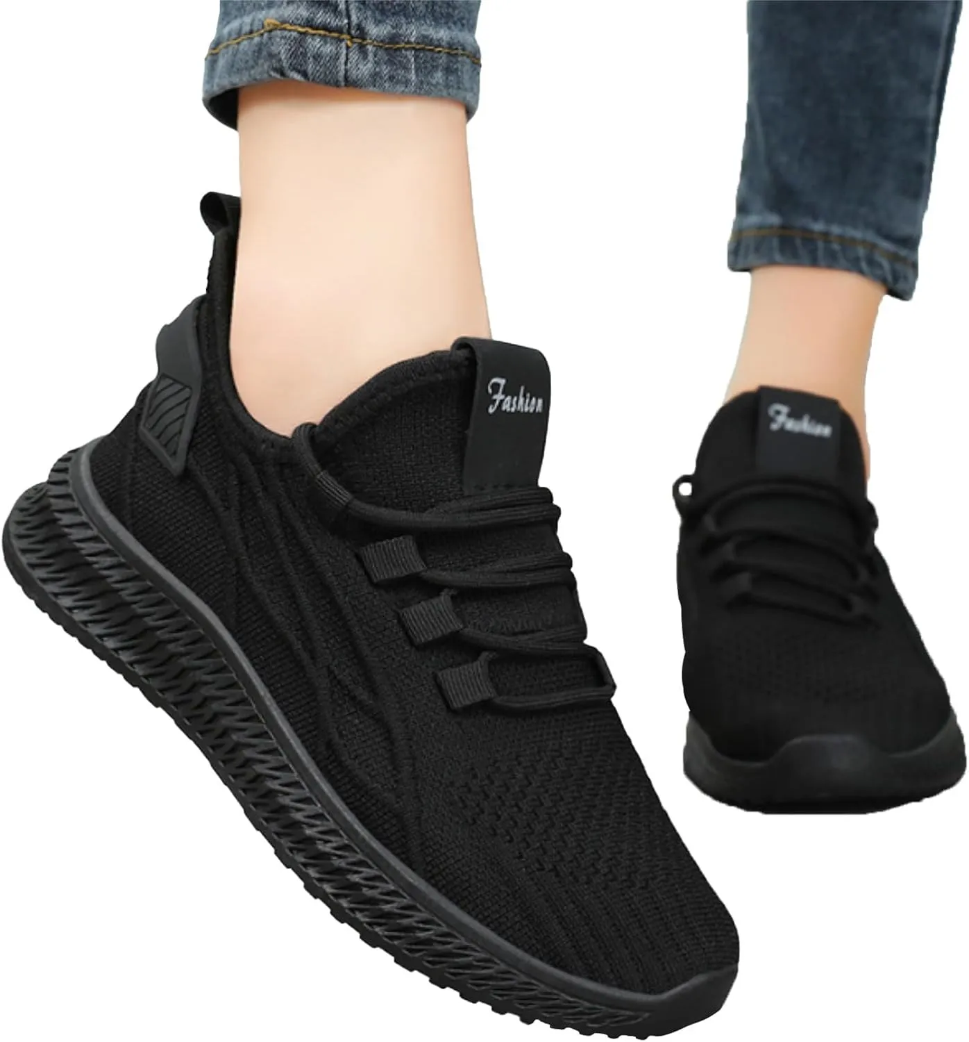 Women Walking Shoes Sock Sneakers Slip-On Breath Walking Shoes Women Jogging Men Casual Dress Shoes High Top Sneakers Steel Toe Tennis Shoe White Loafers