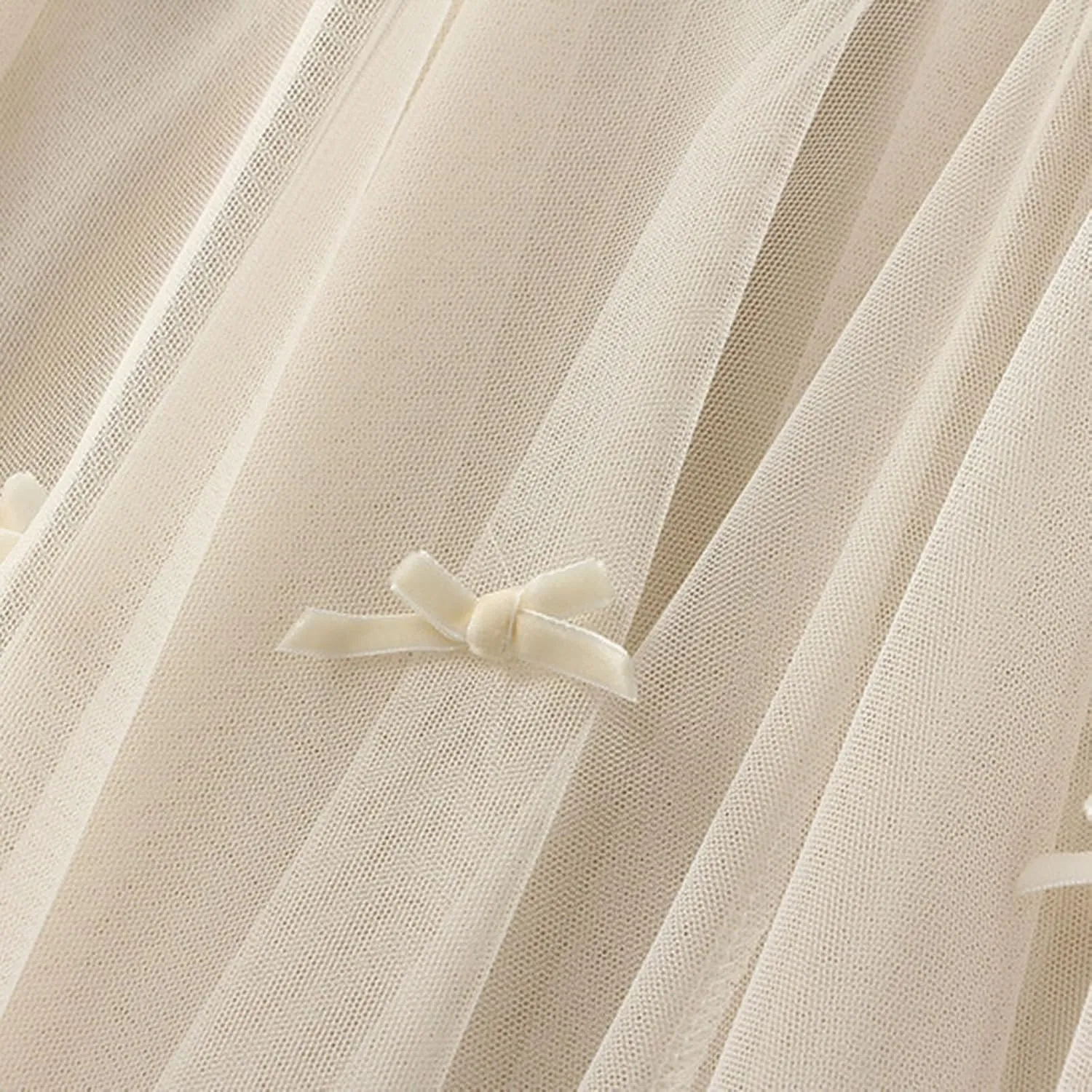 Women's A-Line Bow Elastic Waist Midi Skirt Fairy Flowy Tulle Pleated Tiered Party Long Skirts