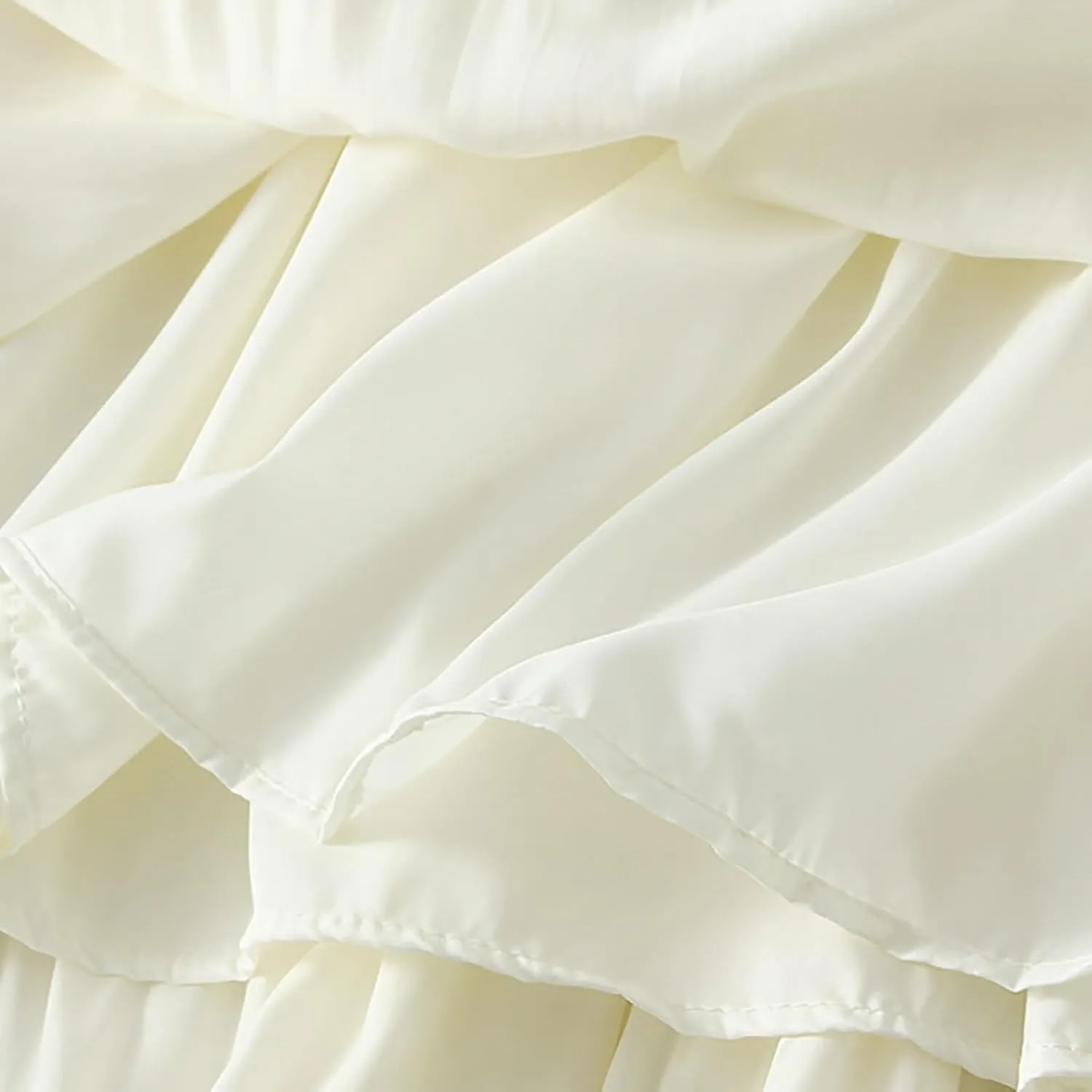 Women's A-Line Bow Elastic Waist Midi Skirt Fairy Flowy Tulle Pleated Tiered Party Long Skirts
