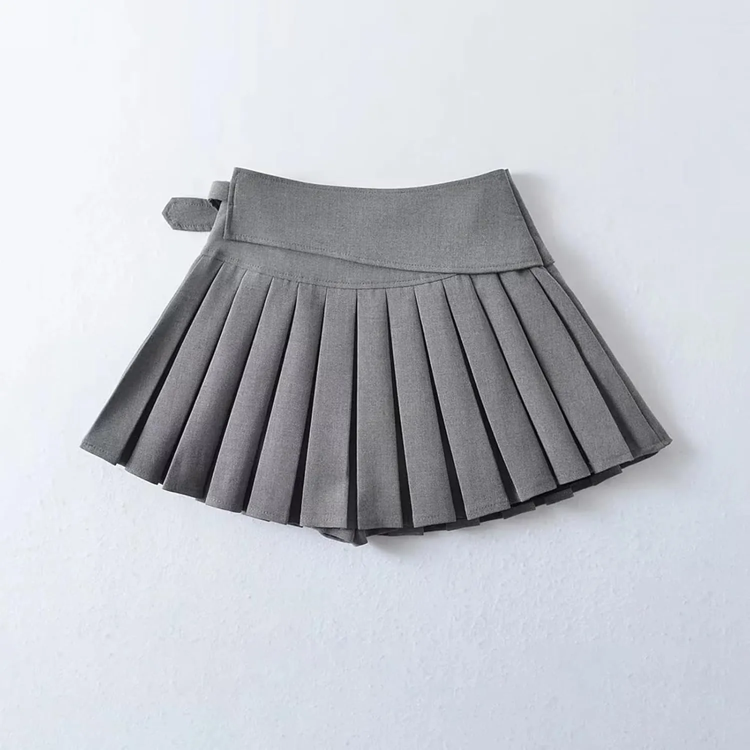 Womens Mini Pleated Skirt High Waisted Sexy Club Tennis Skirt A-Line School Uniform Y2k Short Preppy Skater Skirts