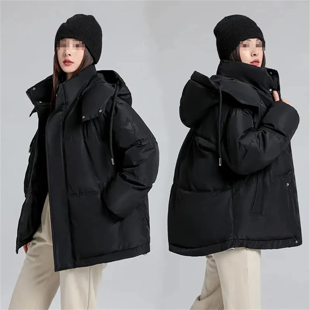Womens Oversized Puffer Parkas Winter Jacket Casual Hooded Down Cotton Coat
