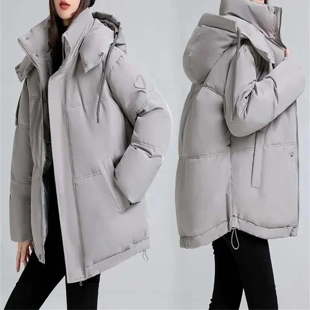 Womens Oversized Puffer Parkas Winter Jacket Casual Hooded Down Cotton Coat