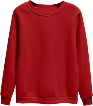 Women's Oversized Round Neck Sweatshirts Long Sleeve Turtleneck Velvet Sweatshirt,2024 Fall&Winter Trendy Women Top