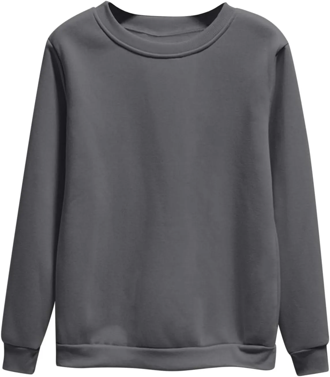 Women's Oversized Round Neck Sweatshirts Long Sleeve Turtleneck Velvet Sweatshirt,2024 Fall&Winter Trendy Women Top