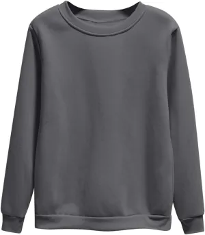 Women's Oversized Round Neck Sweatshirts Long Sleeve Turtleneck Velvet Sweatshirt,2024 Fall&Winter Trendy Women Top