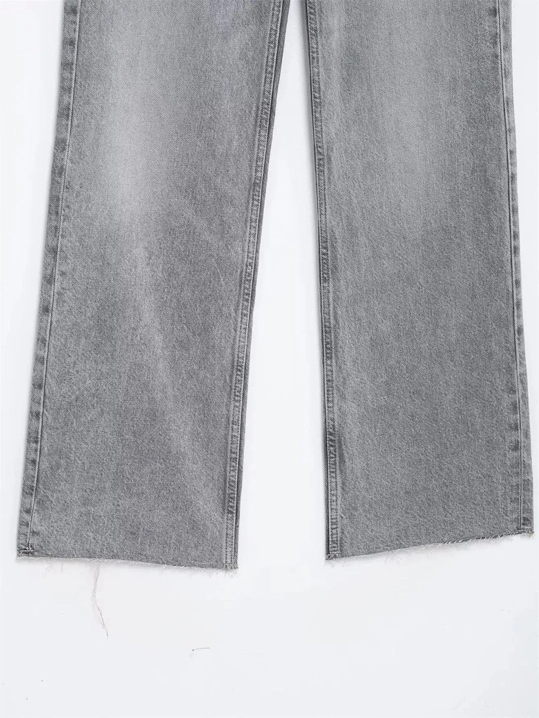 Women's Wide Leg Jeans Mid Waist Loose Straight Leg Soft Comfortable Jeans