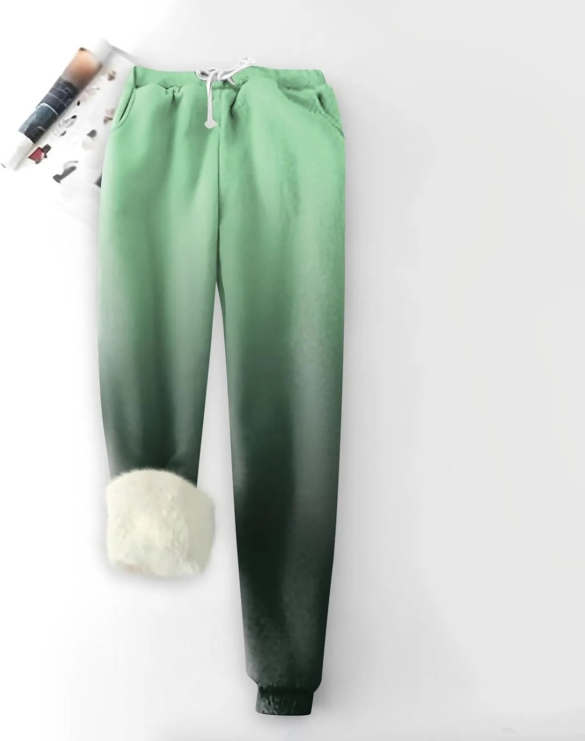 Womens Winter Warm Fleece Pants Sherpa Lined Sweatpants Jogger Outdoor Athletic Active Lounge Pants
