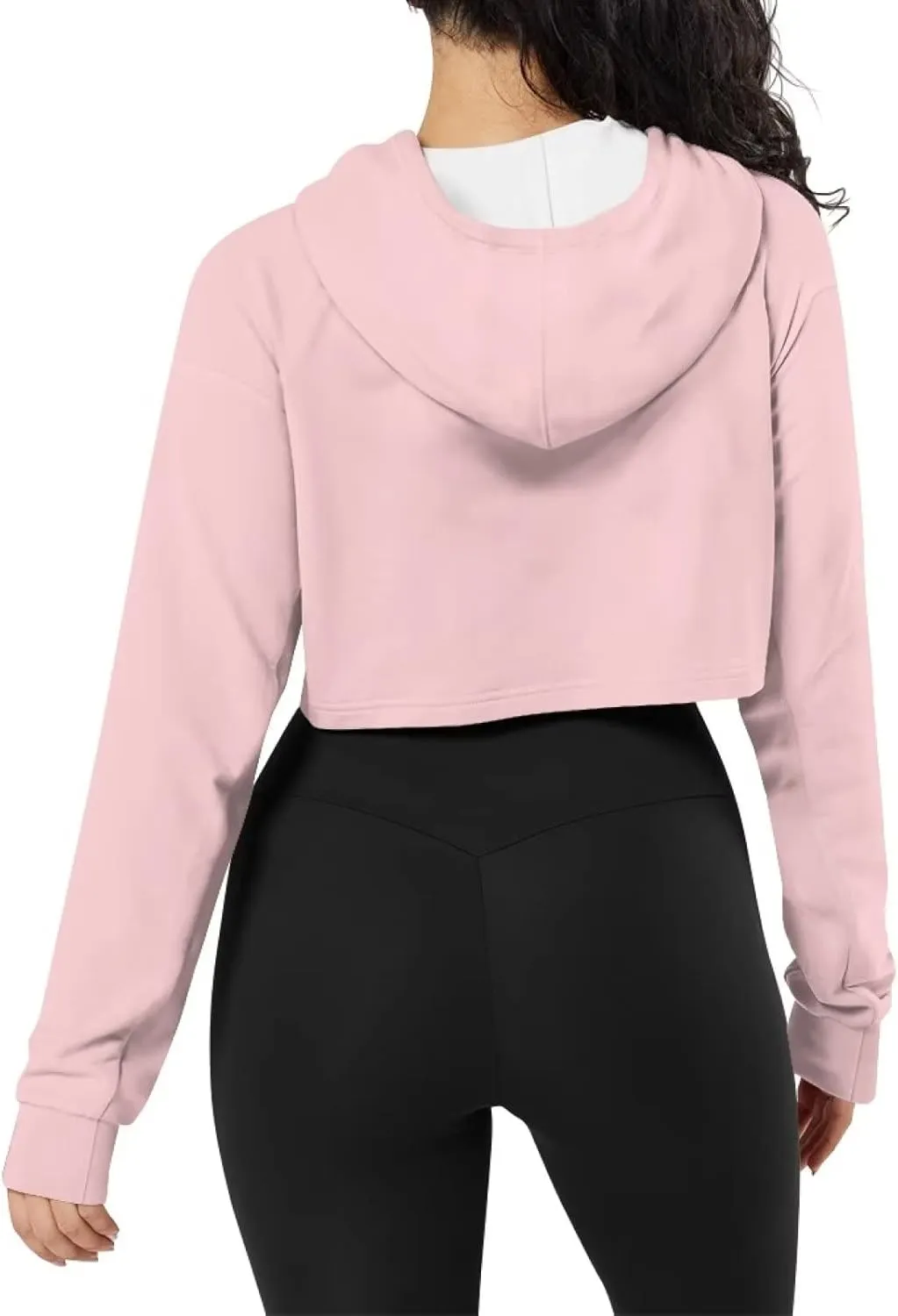 Ystardream Girl's Casual Sweatshirts Long Sleeve Crop Top Hoodies for Women