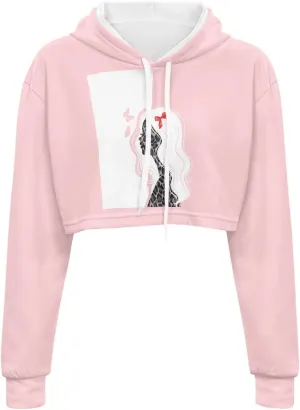 Ystardream Girl's Casual Sweatshirts Long Sleeve Crop Top Hoodies for Women