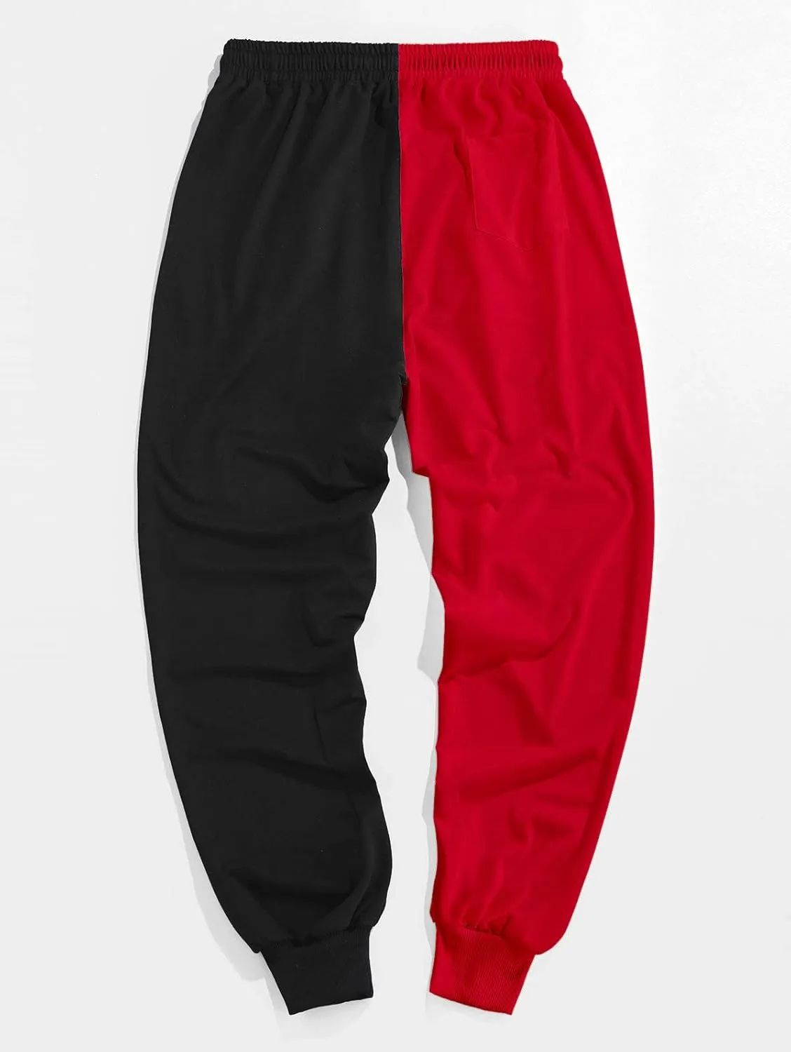 ZAFUL Men's Sweatpants Tapered Gym Running Workout Pants Cartoon Face Print Athletic Drawstring Joggers with Pockets