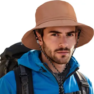 Zando Upf50  Sun Hats for Men Waterproof Bucket Hat - UV Protection Adjustable Packable Hiking Fishing Camping Golf Safari