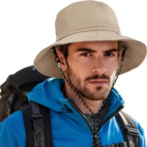 Zando Upf50  Sun Hats for Men Waterproof Bucket Hat - UV Protection Adjustable Packable Hiking Fishing Camping Golf Safari