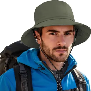 Zando Upf50  Sun Hats for Men Waterproof Bucket Hat - UV Protection Adjustable Packable Hiking Fishing Camping Golf Safari