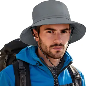 Zando Upf50  Sun Hats for Men Waterproof Bucket Hat - UV Protection Adjustable Packable Hiking Fishing Camping Golf Safari