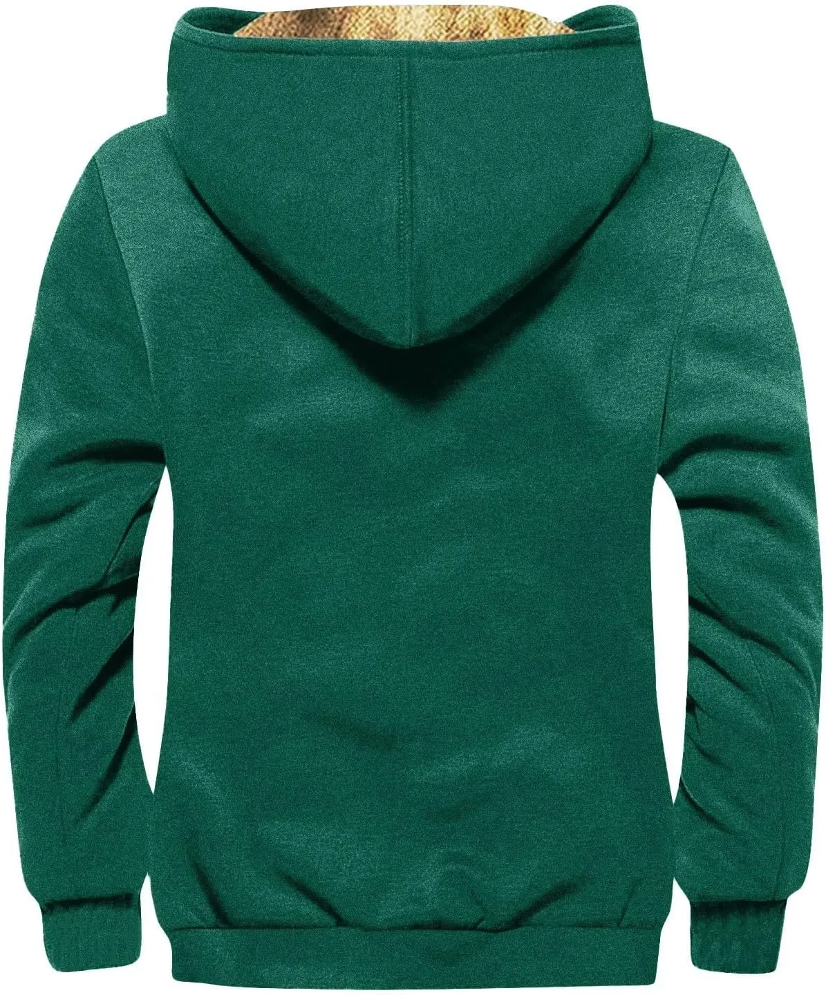 Zipper Hoodies for Men American Flag Print Sherpa Lined Flannel Hoodie Warm Cotton Fleece Jacket Fall Fashion Coat
